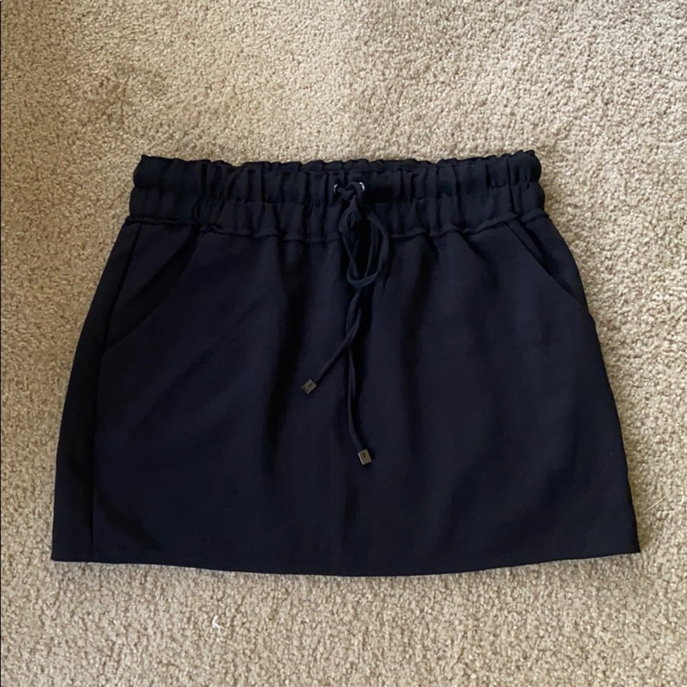 Mango Suit Black Mini Skirt